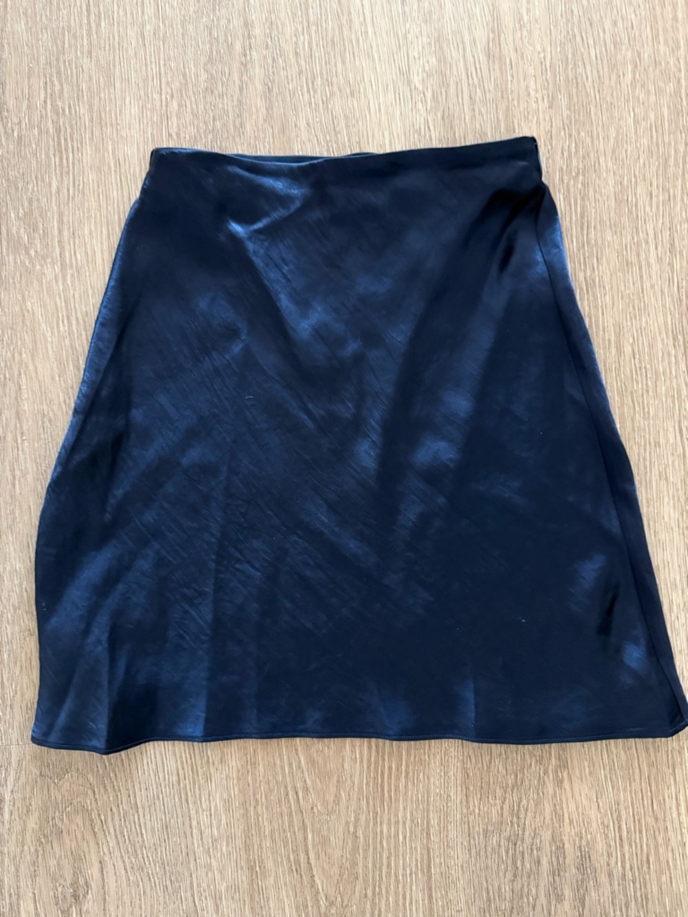 Babaton Blue Satin Skirt